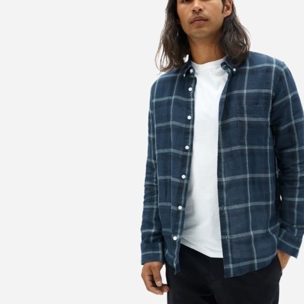 EVERLANE The Linen Standard Fit Shirt XS